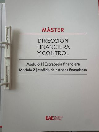 Libros Master EAE dirección financiera y control