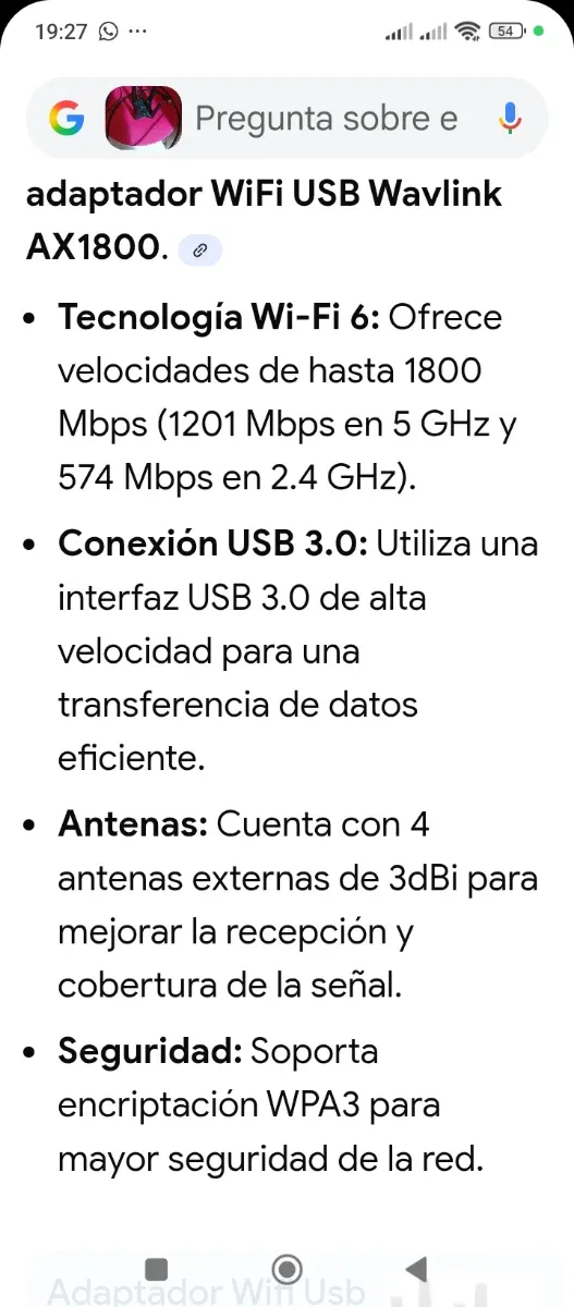 Adaptador WiFi WAVLINK USB afbeelding 2