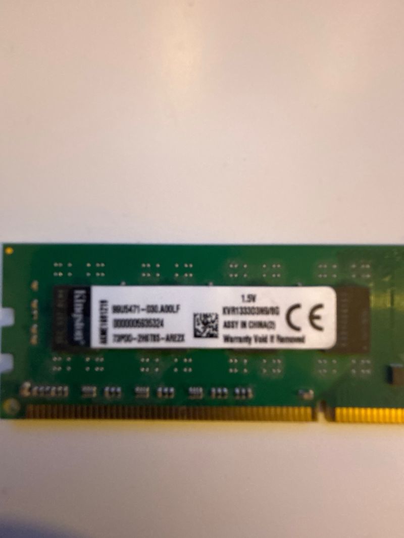 2x 8GB Kingston DDR3 1333MHz RAM afbeelding 2