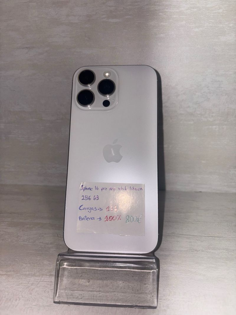 iPhone 16 Pro Max 256GB Blanco