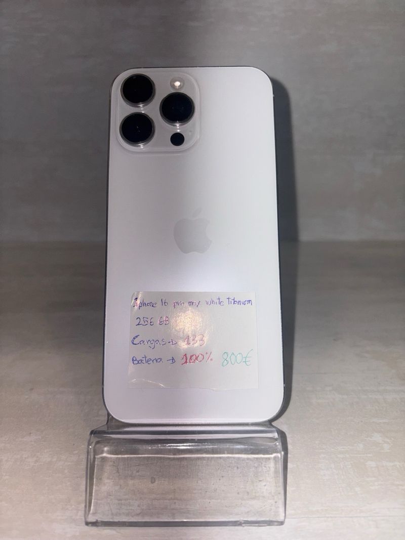 iPhone 16 Pro Max 256GB Blanco afbeelding 2