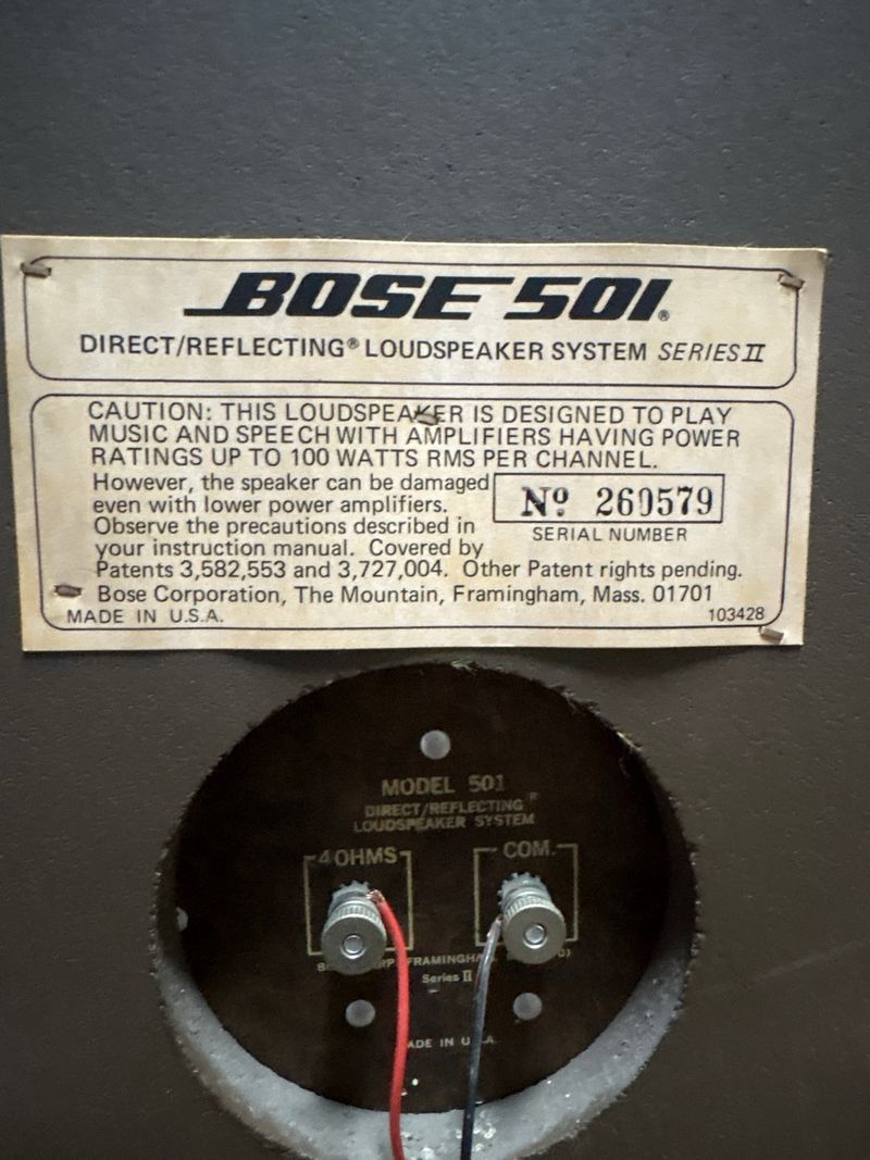 Altavoces Bose 501 Series II Marrones afbeelding 4
