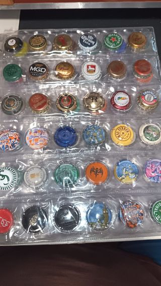 Álbum 170 Chapas Cava y Cerveza Variadas