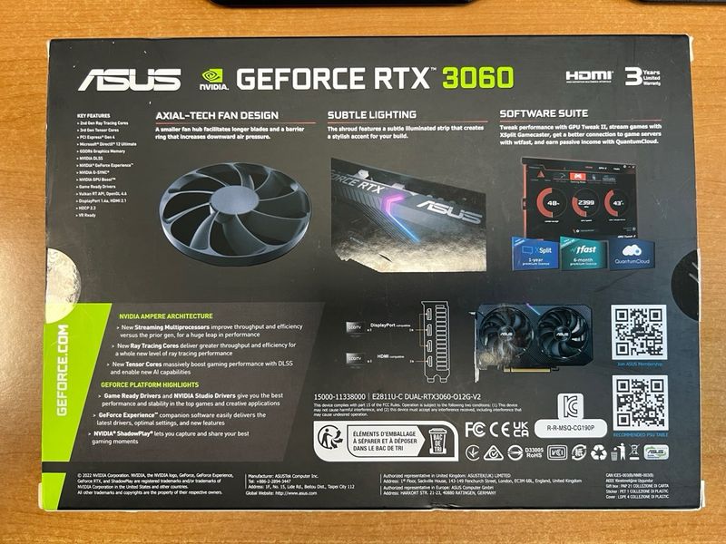 Tarjeta gráfica ASUS GeForce RTX 3060 afbeelding 4