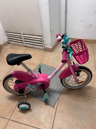 Bicicleta infantil rosa 3-5 años