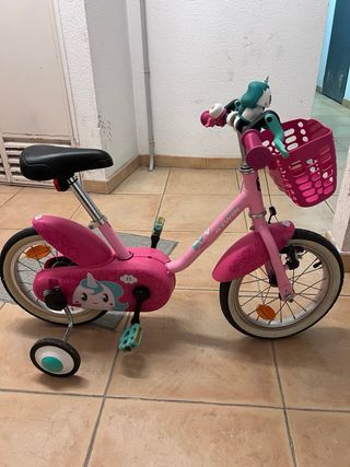 Bicicleta infantil rosa 3-5 años
