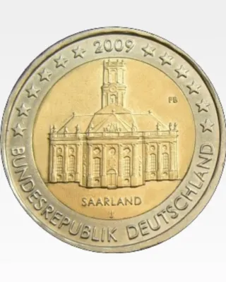 ALEMANIA 2009. 2 Euros. Saarland
