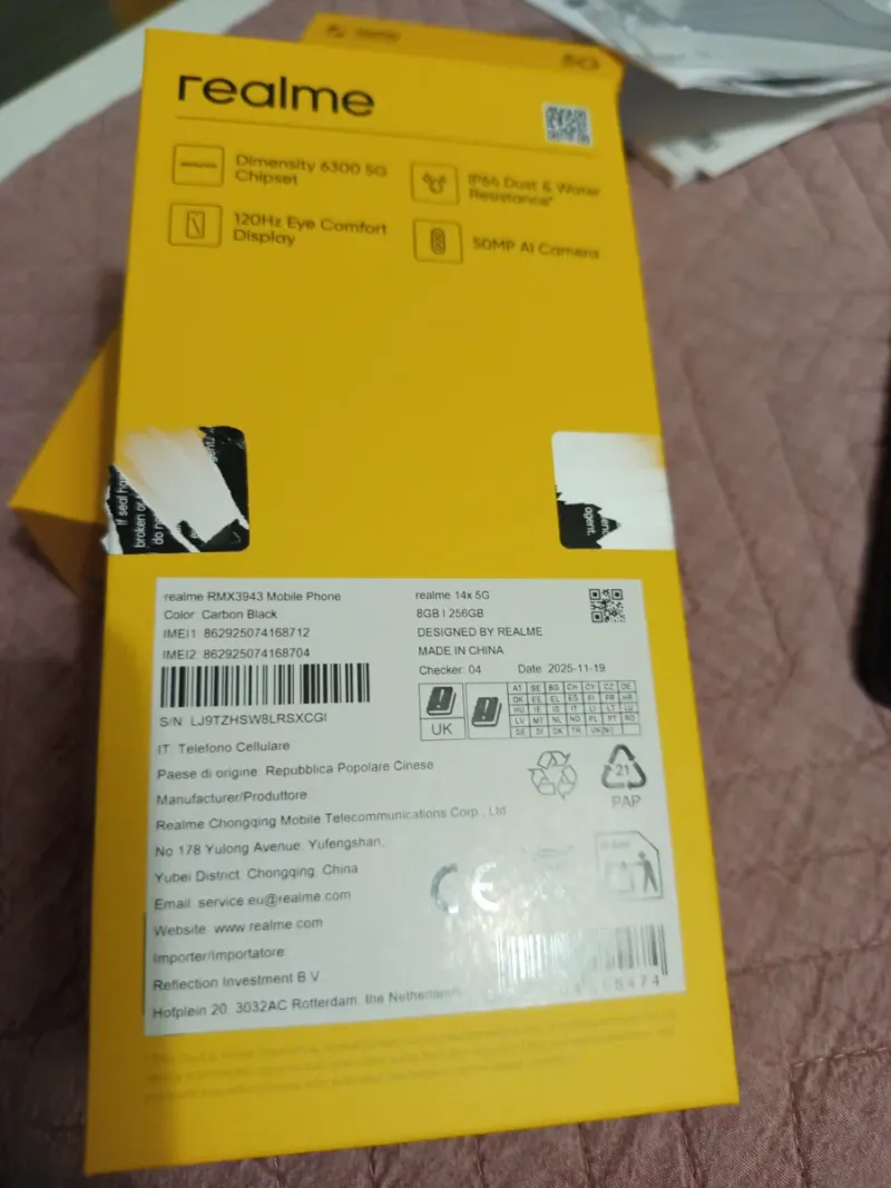 Realme 14x (5G) Negro Nuevo afbeelding 4