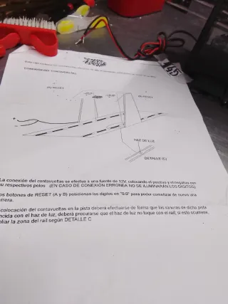 Scalextric Transformador Puente Cuenta Vueltas