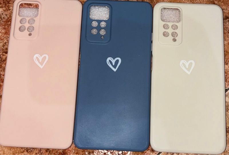 Lote 3 Fundas Redmi Note 11 Pro Corazón