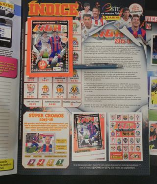 Álbum Liga Este 2015-16 Completo y Perfecto