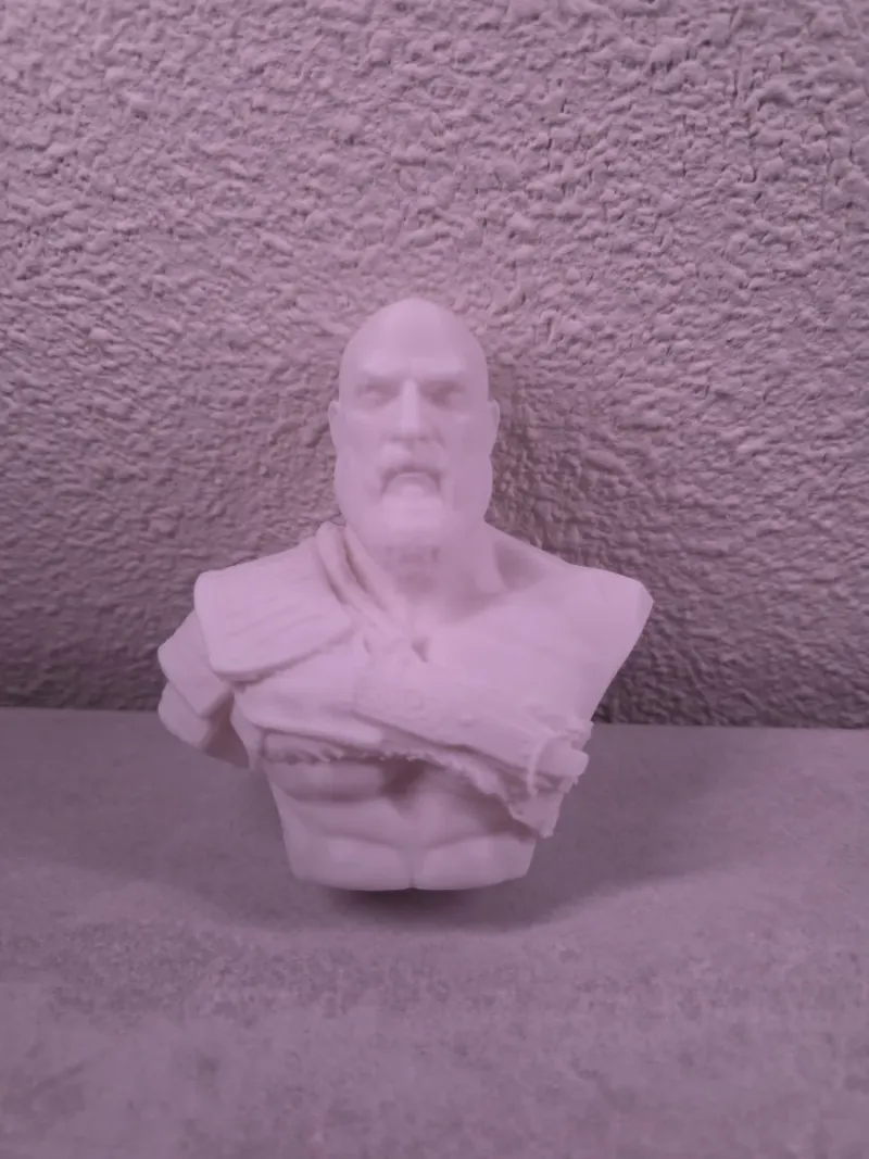 Busto Kratos God of War 3D