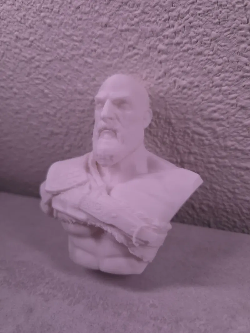 Busto Kratos God of War 3D afbeelding 3
