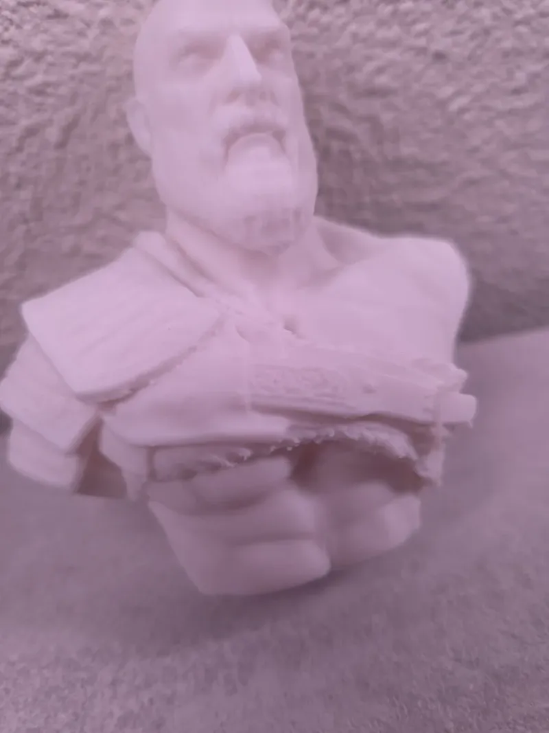 Busto Kratos God of War 3D afbeelding 4