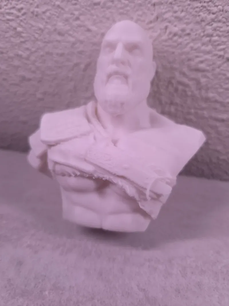 Busto Kratos God of War 3D afbeelding 5