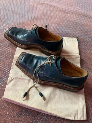 Scarpe Harris Uomo Pelle Verde - Fatte a Mano