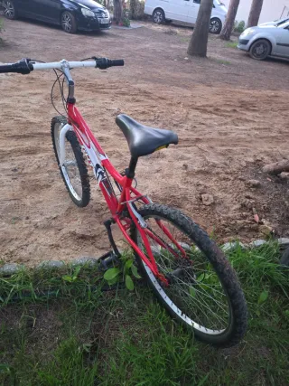 Bicicleta infantil roja