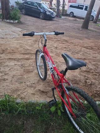 Bicicleta infantil roja