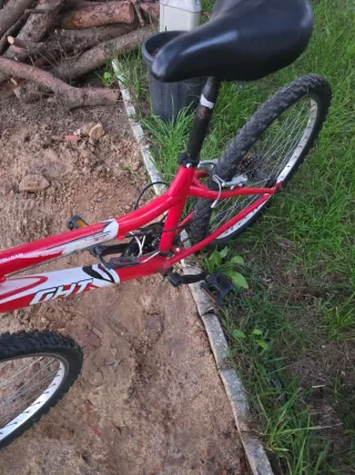 Bicicleta infantil roja