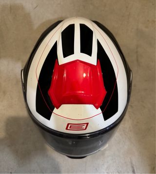 Casco E Origine Bluetooth Blanco/Rojo Talla XL