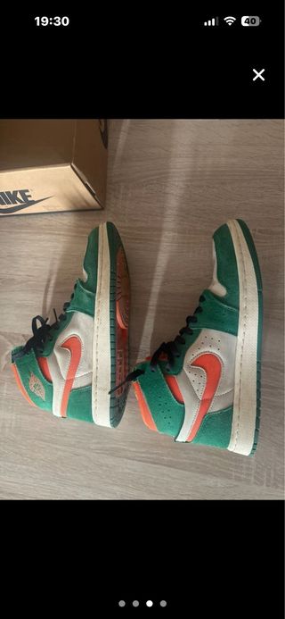 Air Jordan 1 Verde Naranja