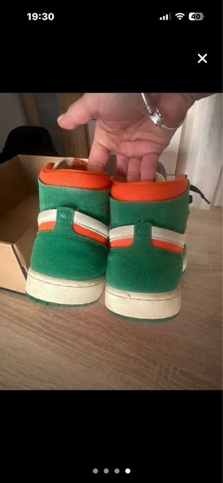 Air Jordan 1 Verde Naranja