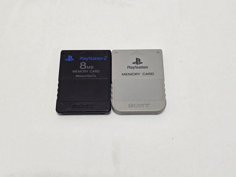 2 memory card ps1 y ps2 Sony - memoria play1