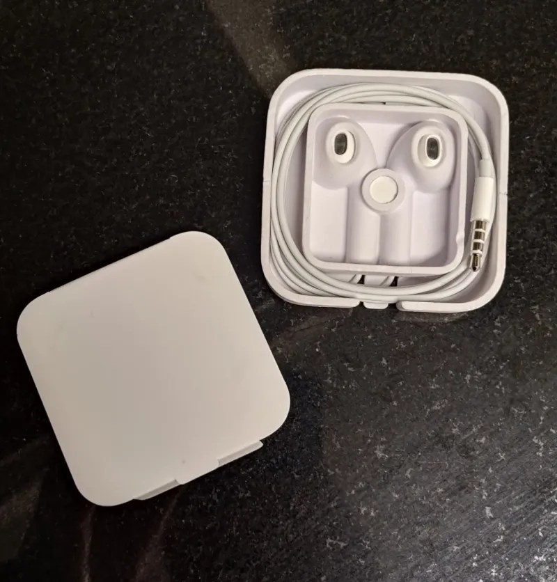 Auriculares iPod Apple Blancos conector jack afbeelding 2