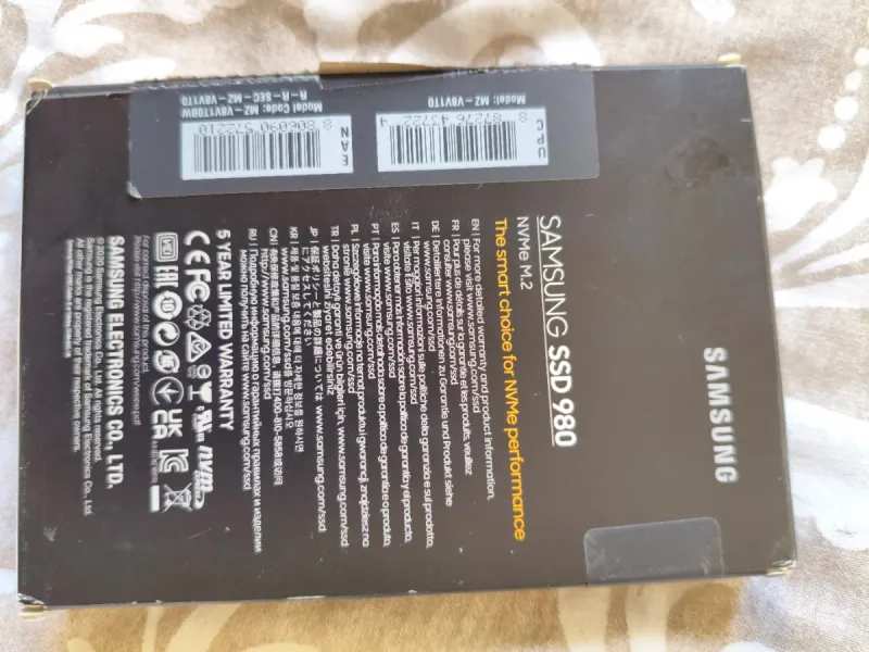 SSD Samsung 980 NVMe M.2 1TB afbeelding 2