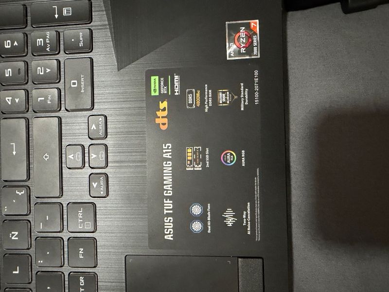 Portátil Gaming ASUS TUF A15 afbeelding 3