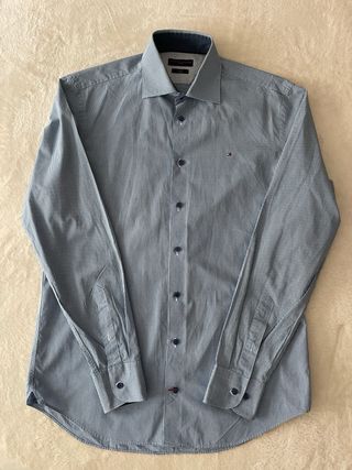 Camisa Tommy Hilfiger Cuadros Azul T M