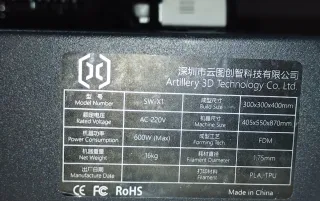 Stampante 3D Artillery sidewinder x1 FDM SW-X1 3d