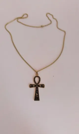 Collana Amuleto Croce Ankh Egitto Fortuna Magia .