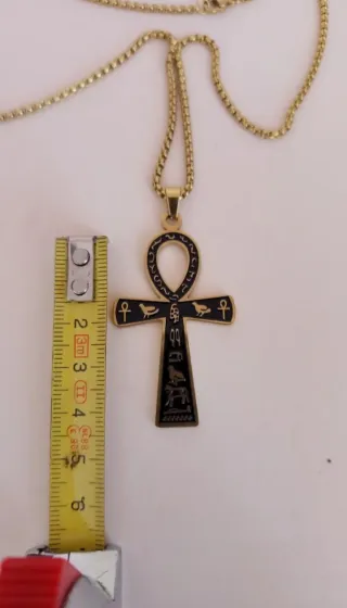 Collana Amuleto Croce Ankh Egitto Fortuna Magia .