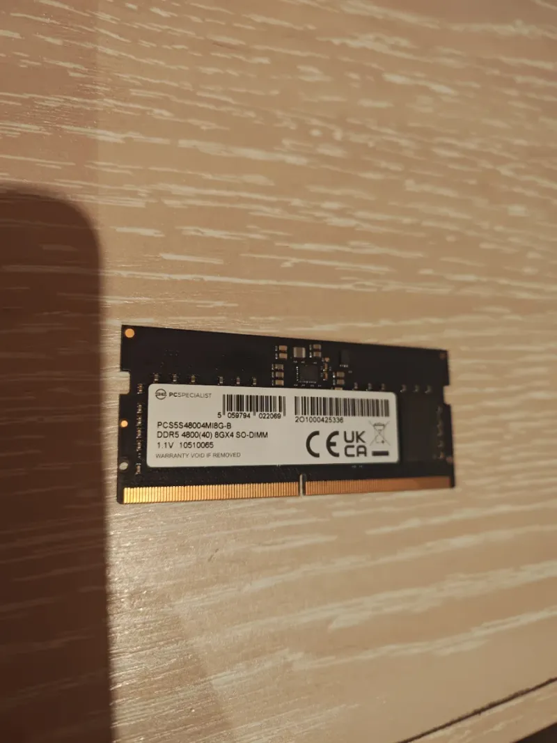 Módulo RAM PCSPECIALIST DDR5 8GB SO-DIMM