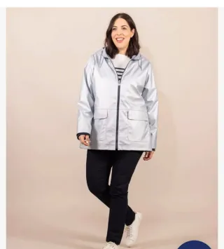 Impermeable Terre de Marins plateado