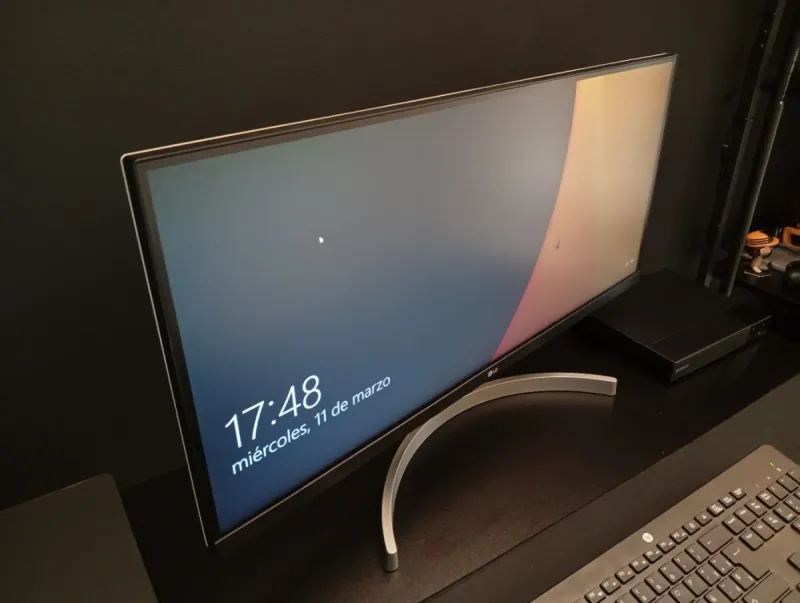 Monitor Ultrawide LG Negro afbeelding 2