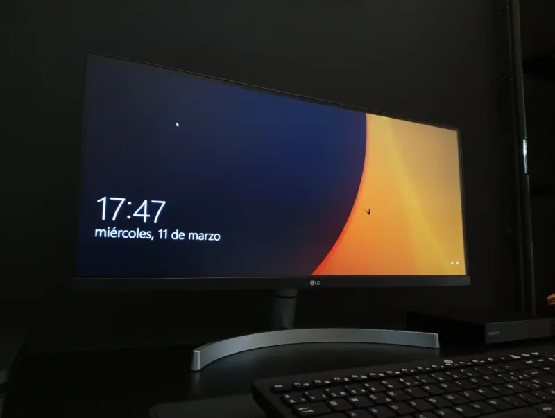 Monitor Ultrawide LG Negro afbeelding 3