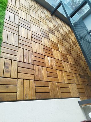 Tarima de madera para terraza