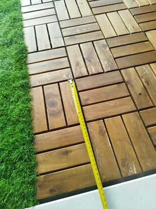 Tarima de madera para terraza