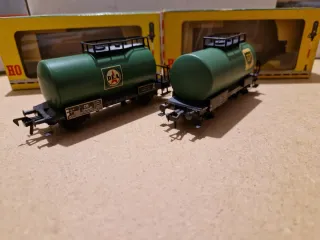 Fleischmann H0 Coppia Di Carri Cisterna 1475 Ovp