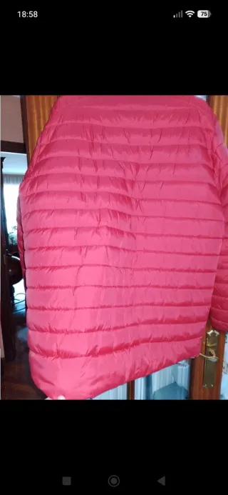 Anorak acolchado rojo hombre 3XL