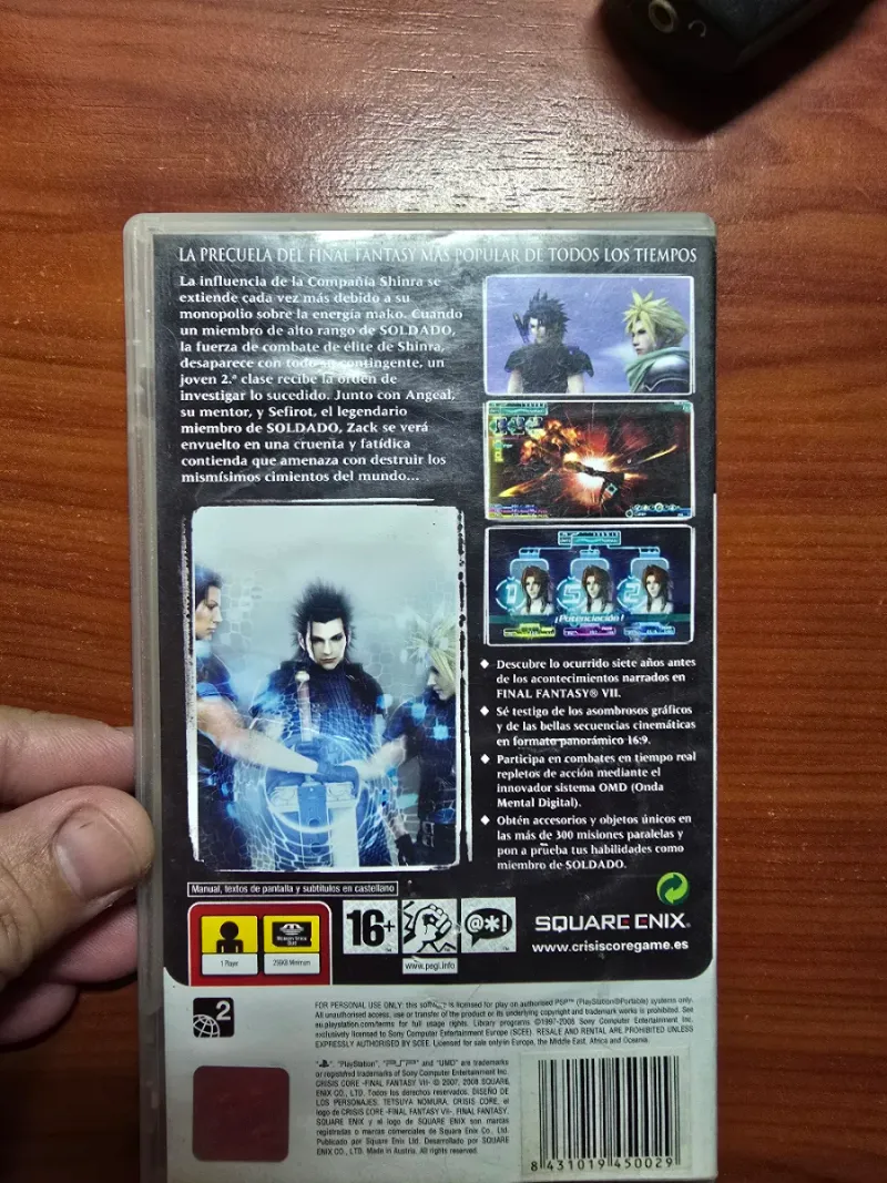 Crisis Core Final Fantasy VII PSP afbeelding 2