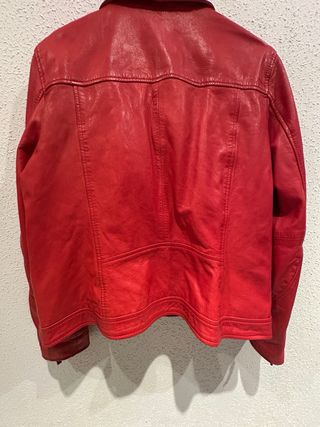 Cazadora Piel Cordero MORLAKO Roja