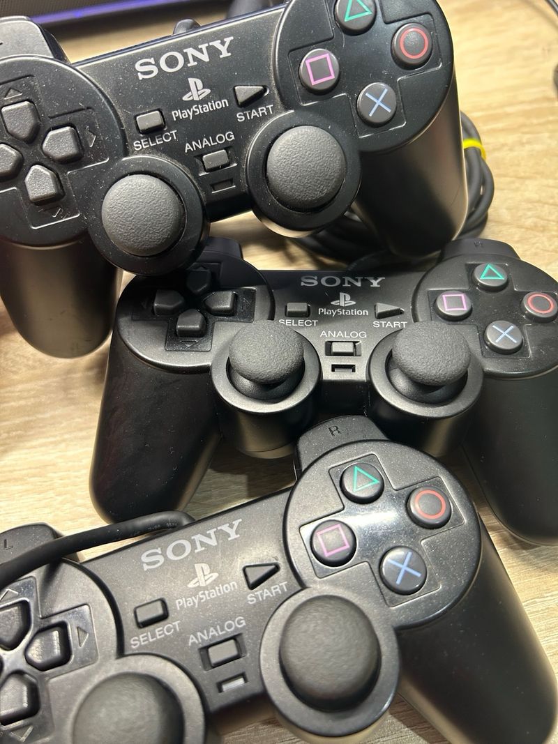 Lote de 3 controladores PlayStation 2 PS2 ALPS afbeelding 2