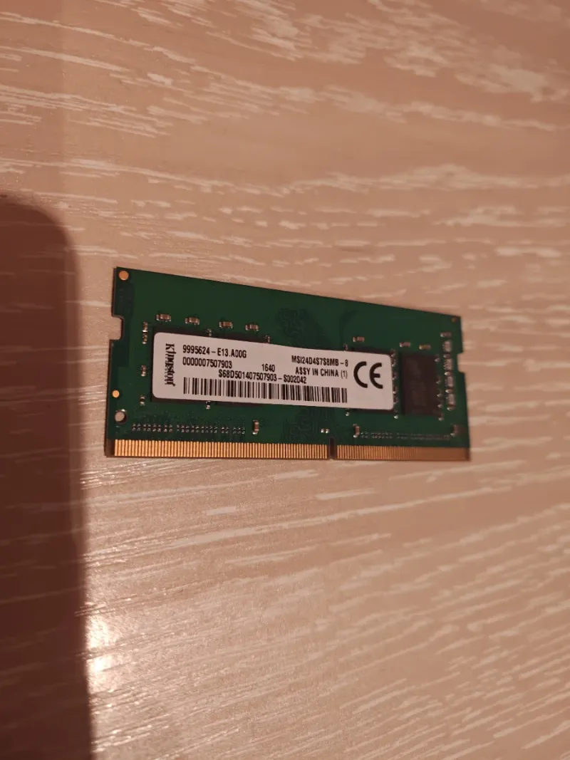 Kingston 8GB DDR4 SODIMM RAM 2400mhz