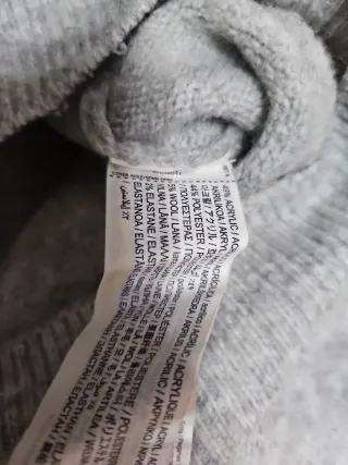 Jersey Zara Gris Talla S