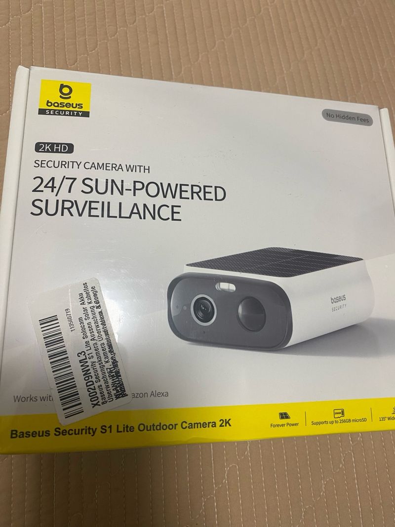 Nuevo Cámara Seguridad Baseus 2K Solar Exterior