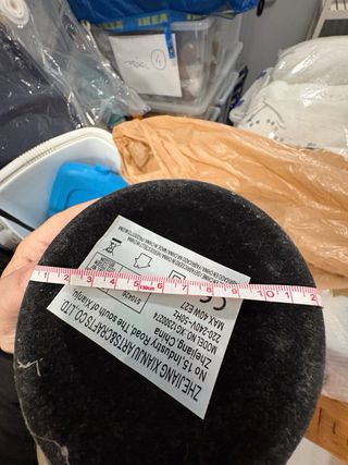 Lámpara de mesa madera y pantalla textil