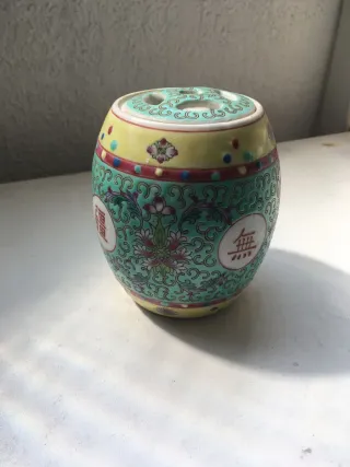 2x Jingdezhen Mun Shou artesanías porcelana nuevas